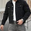 RivetRise Mens Black Washed Vintage Denim Jacket main 4