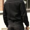 RivetRise Mens Casual Loose Denim Jacket With Zipper Front Closure main 1