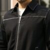 RivetRise Mens Casual Loose Denim Jacket With Zipper Front Closure main 5