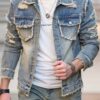Men Vintage Denim Jacket​ Style Fashion