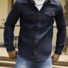 RivetRise Mens Casual Washed Vintage Denim Jacket main 0
