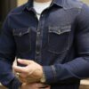 RivetRise Mens Casual Washed Vintage Denim Jacket main 5