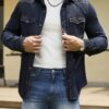 Vintage Denim Shirt Men Clothing​