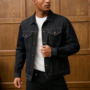 Long Sleeve Jean Men Denim Jacket​