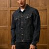 RivetRise Mens Long Sleeve Single Breasted Casual Versatile Denim Jacket Black Denim Jacket Men Cowboy Jacket For Men Crop Jacket For Men main 6 Copy Copy
