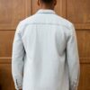 Men Denim Shirt Vintage Light Wash Style