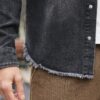 RivetRise Mens Slim Fit Cargo Denim Jacket main 3