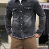 RivetRise Mens Slim Fit Cargo Denim Jacket main 6