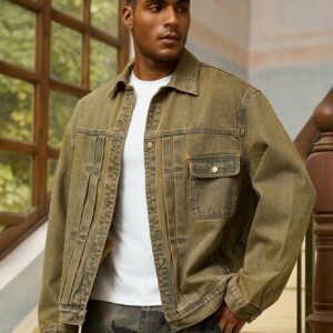 Men Vintage Denim Jacket​ Style Fashion