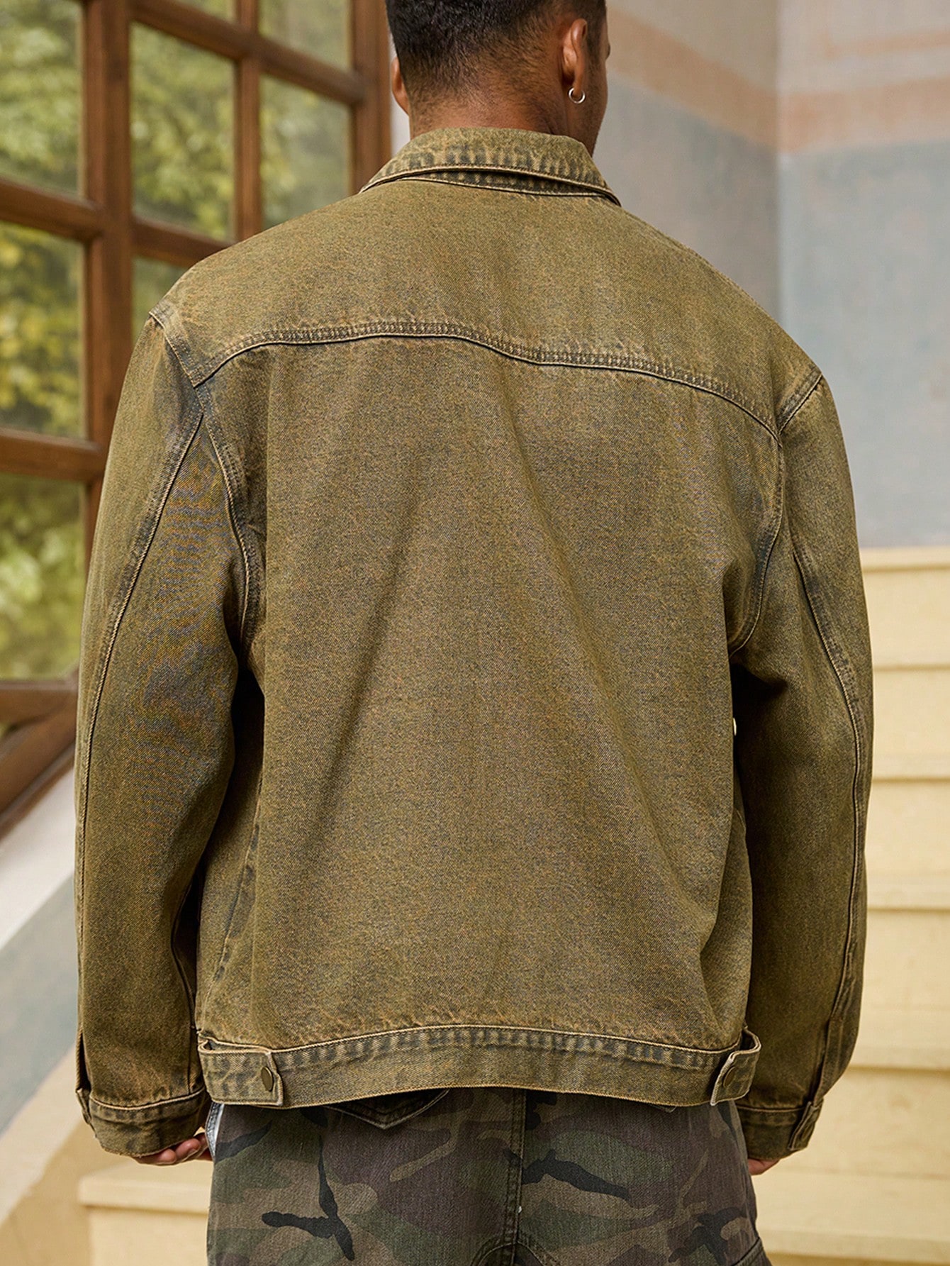 Men Vintage Denim Jacket​ Style Fashion