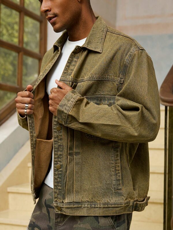 Men Vintage Denim Jacket​ Style Fashion
