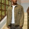 RivetRise Mens Spring Vintage Single Breasted Pocket Casual Denim Jacket main 4