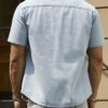RivetRise Mens Summer Vacation Casual Front Button Patch Pocket Short Sleeve Denim Shirt main 1